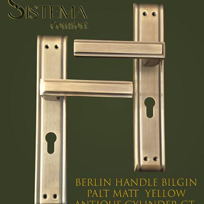 Berlin Handle Bilgin Palt Matt Yellow Antique Cylinder Gt Site