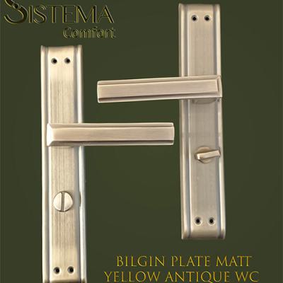 Bilgin Plate Matt Yellow Antique Wc Site