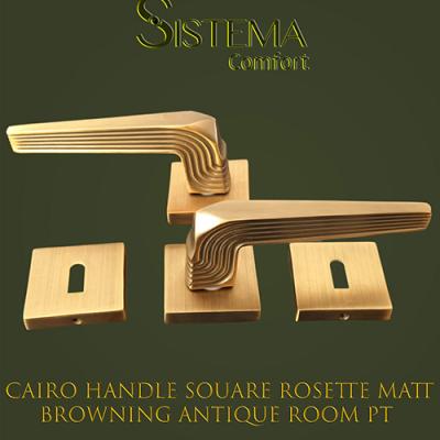 Cairo Handle Souare Rosette Matt Browning Antique Room Pt Site