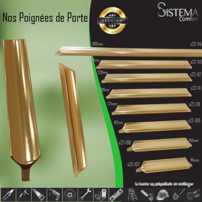 St22 107 107 Gold Poignees