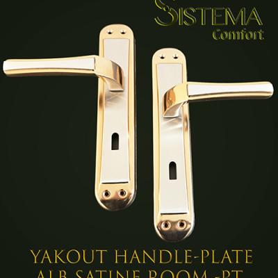 Yakout Handle Plate Alb Satine Room Pt Site