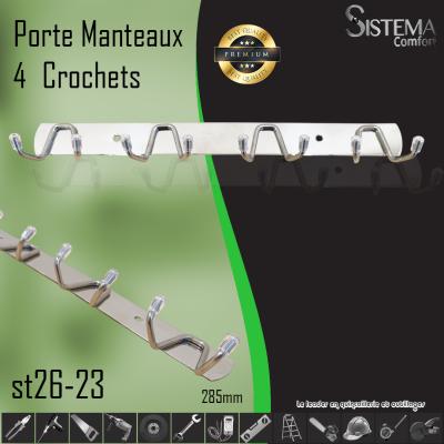 Porte Monteaux 4crochets 26 23